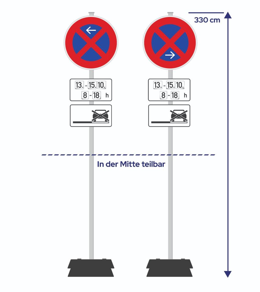 ✅ Halteverbotszone einrichten in Essen ⚡48 € für 10 Tage in Essen