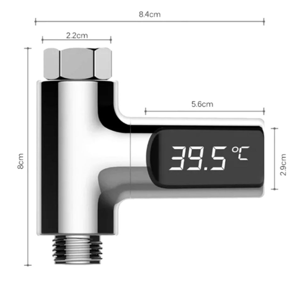 Duschthermometer, Badethermometer mit LED-Anzeige, 1/2", NEU, OVP in Berlin