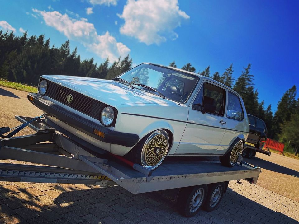 VW Golf 1 BBS E50 KW V3 Gewinde Tuning 1983 H-Zulassung in St. Georgen