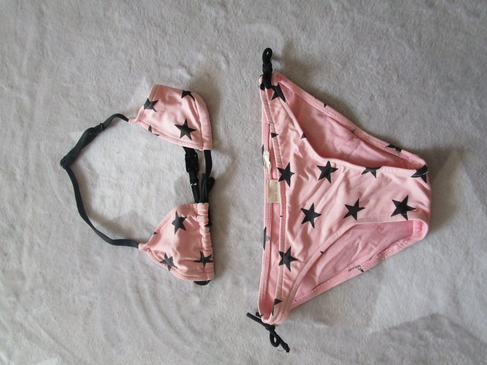 Zara Bikini 116 rosa Sterne 2 Teiler Bademode in Neunkirchen