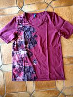 Burgunderrotes T-Shirt mit Blumen von Cecil Größe M Saarbrücken - Malstatt Vorschau