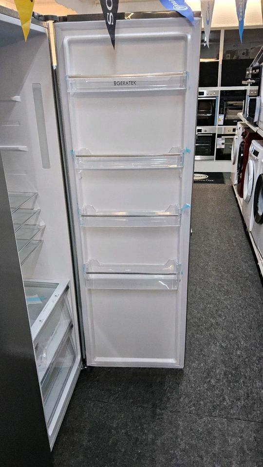 Geratek Stand-Kühlschrank – Inox Look – 185 cm NoFrost in Bonn