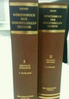 Industrielle Technik - Wörterbuch von Dr. Ing. Richard Ernst Nordrhein-Westfalen - Castrop-Rauxel Vorschau