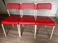 3 rote Stühle in sehr gutem Zustand Frankfurt am Main - Praunheim Vorschau