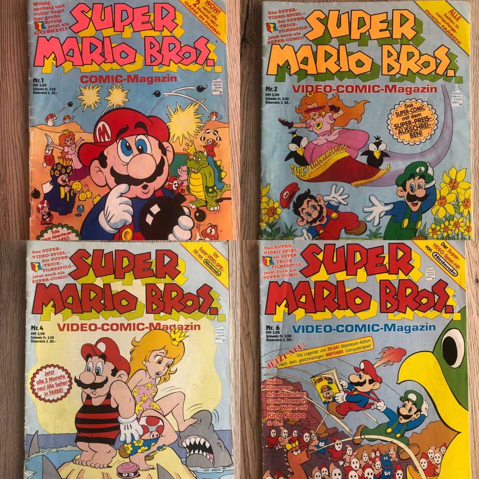 Super Mario Bros. Comics Nr.1,2,4,6 in Weiden (Oberpfalz)