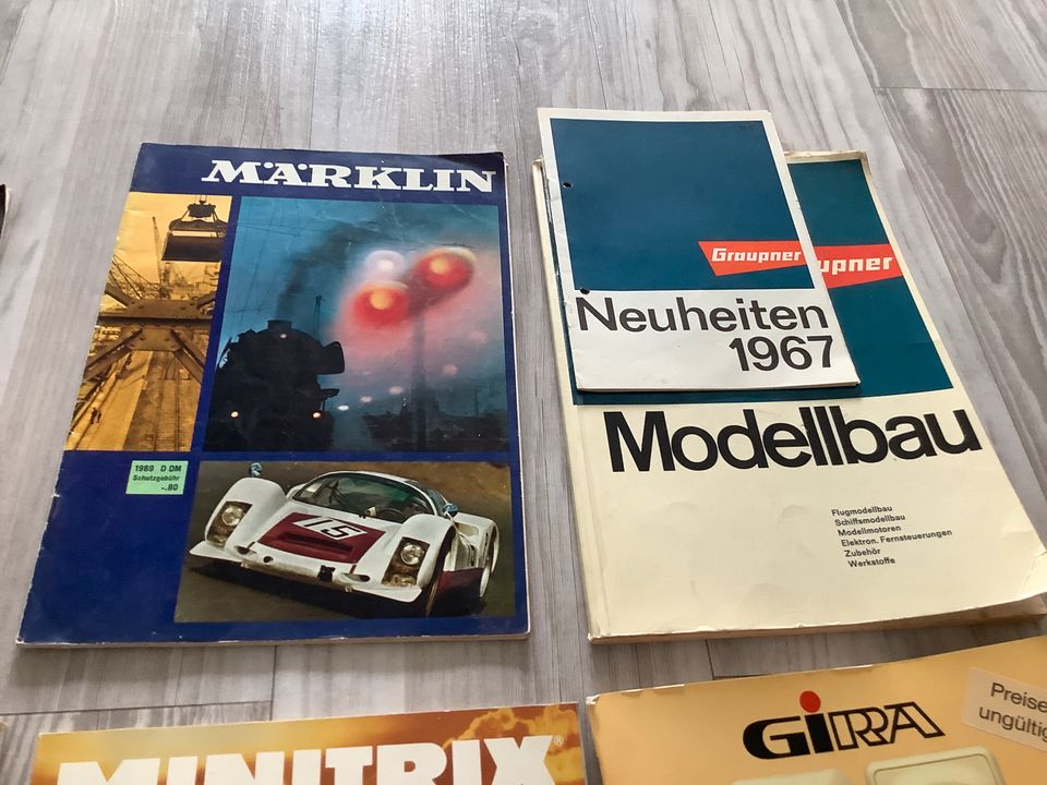 Märklin magazin 1966 Minitrix Modellbau 1967 Graupner Katalog in Mönchengladbach