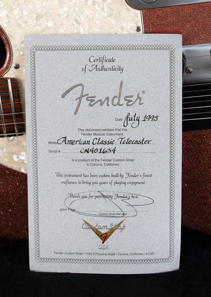 Fender Telecaster American Classic Champagne Sparkle (1995) in Eching (Kr Freising)