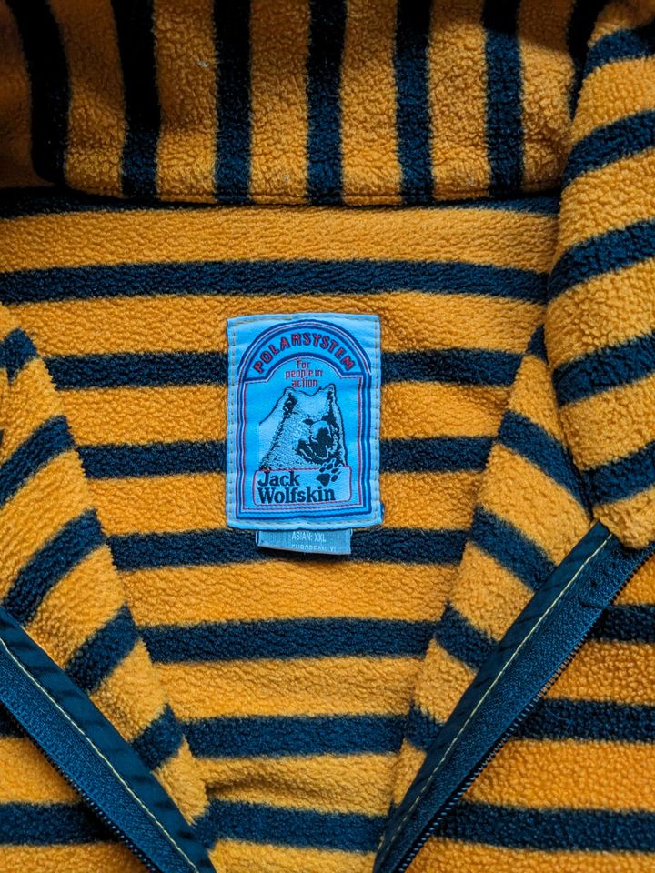Jack Wolfskin Vintage Fleece-Pullover orange/schwarz, Gr. XL Top! in Frankfurt am Main