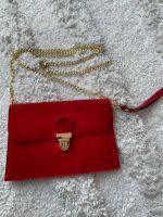 Tasche Umhängetasche rot Wildleder Gold maison héritage Frankfurt am Main - Nordend Vorschau