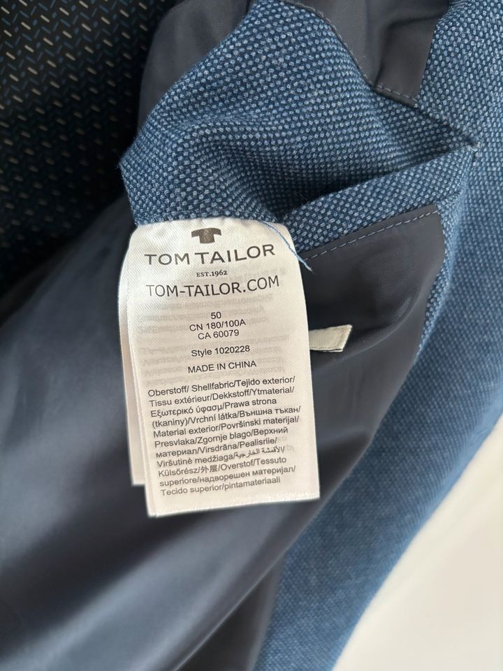 Tom Tailor Herren Sakko in 50 blau in Emsdetten