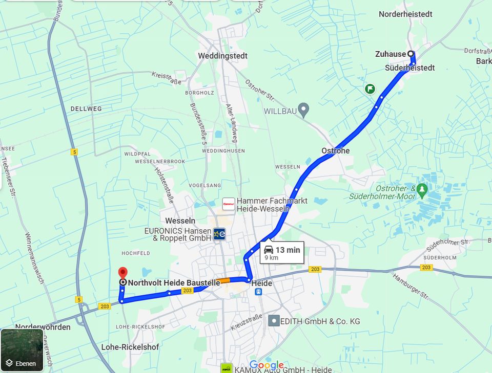 Bauland, Baugrundstück, Grundstück, Haus , Heide, Northvolt in Süderheistedt