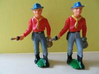 DDR/ 2 COWBOYS-Prediger Coffins Nr.0058-Gummi Figuren mit Geld Gerbstedt - Welfesholz Vorschau