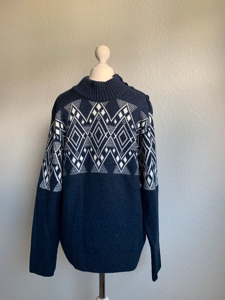 Pullover neu Wollmix mit Knöpfen Gr. XL in Rengsdorf