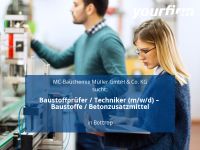 Baustoffprüfer / Techniker (m/w/d) – Baustoffe / Betonzusatzmi Nordrhein-Westfalen - Bottrop Vorschau