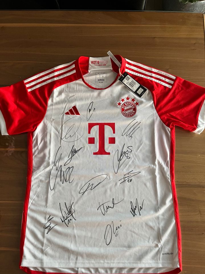 FC Bayern Trikot 2023/24 mit 13 original Unterschriften in Kipfenberg