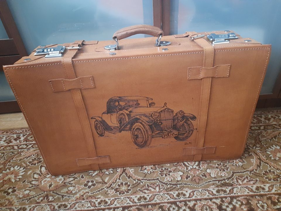 Koffer-Set, 3 Stück,echt Leder, neuwertig in Hannover