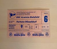 Arminia Bielefeld vs Fortuna Düsseldorf Ticket Saison 1983 /84 Nordrhein-Westfalen - Soest Vorschau