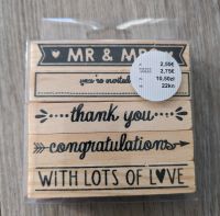 Stempel/Mr.&Mrs./Congratulations/thank you/you're invited Schleswig-Holstein - Elmshorn Vorschau