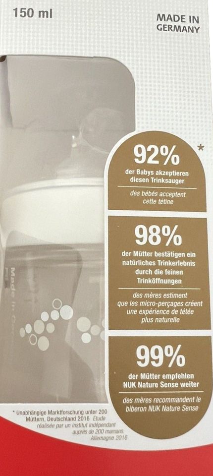 Babyflasche, NUK Nature Sense, 150 ml, 0-6 Monate in Sassenberg