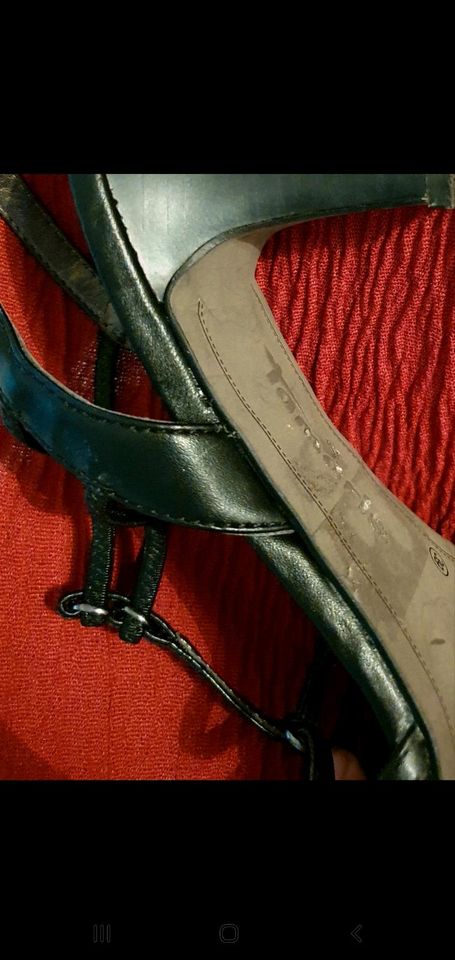 Neue Tamaris  Riemchen Sandalen  mit Absatz in schwarz Gr.39 in Gerolstein