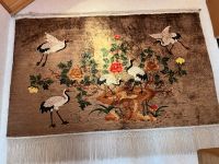 Wandteppich Seide Kraniche China 155 x 96 cm Mecklenburg-Vorpommern - Beidendorf Vorschau