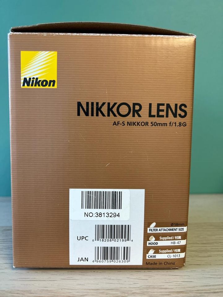 Lens Nikon (JAA015DA AF-S 50/1.8G NI) in Pankow - Prenzlauer Berg | eBay  Kleinanzeigen ist jetzt Kleinanzeigen