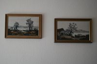 2 handgestickte Bilder mit Rahmen 60er top Zustand Hessen - Künzell Vorschau