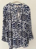 Modische Bluse blau/weiß neu mit Etikett Gr. 42 Rheinland-Pfalz - Bitburg Vorschau