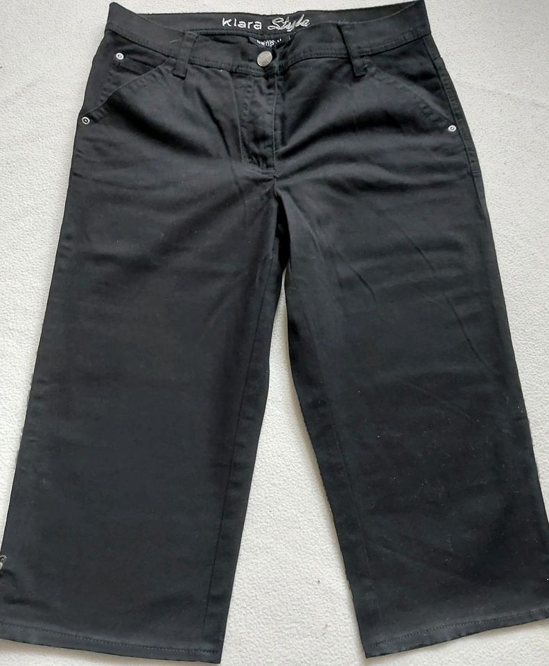 Damen Capri  Hose Jeans schwarz Gr. 38 in Rinteln