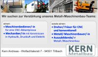 Zerspanungsmechaniker CNC Dreher/Fräser (m/w/d) Bayern - Aidenbach Vorschau