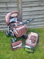 Kunert Kinderwagen braun mit Babywanne Autoschale Wickeltasche Nordrhein-Westfalen - Overath Vorschau