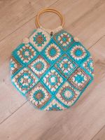 Granny Square Tasche mit Bambus Griffen Rheinland-Pfalz - Hargesheim Vorschau