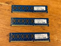 DDR3 Speicherriegel, 3 Stk., ges.6GB, 1333MHz, DIMM, Dresden - Äußere Neustadt Vorschau