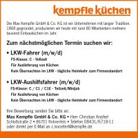 LKW-Aushilfsfahrer (m/w/d) Bayern - Rohrenfels Vorschau