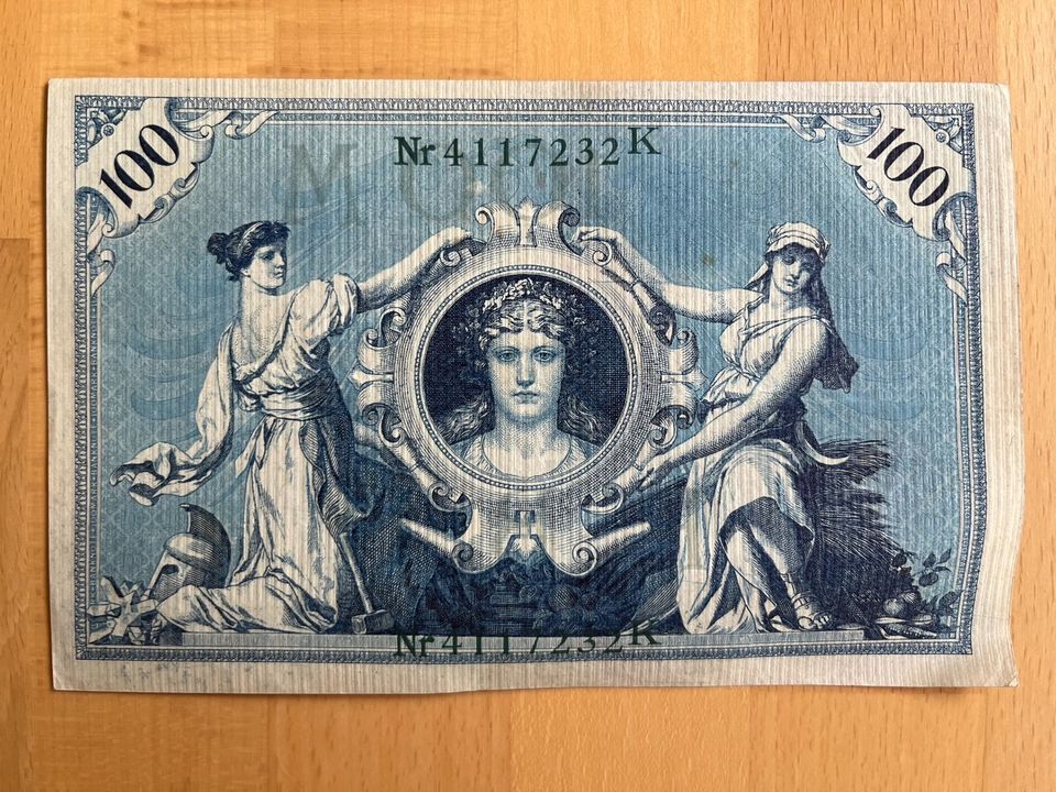 Reichsbanknote 100 Mark 1908 in Hamm