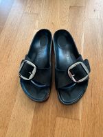 Birkenstock Madrid Big Buckle Nubuk Leder schwarz 39 Hessen - Nauheim Vorschau