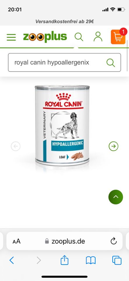 Royal Canin Hypoallergenic Futter Nassfutter Hund 11 Dosen NaFu in Billerbeck