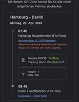 Flix Train nach Berlin. Eimsbüttel - Hamburg Schnelsen Vorschau