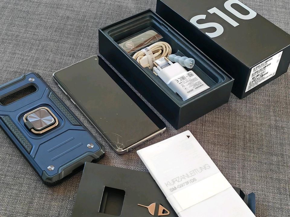 Samsung Galaxy S10 SM-G973F/DS Duos Dual SIM Smartphone Handy 128 in Weingarten