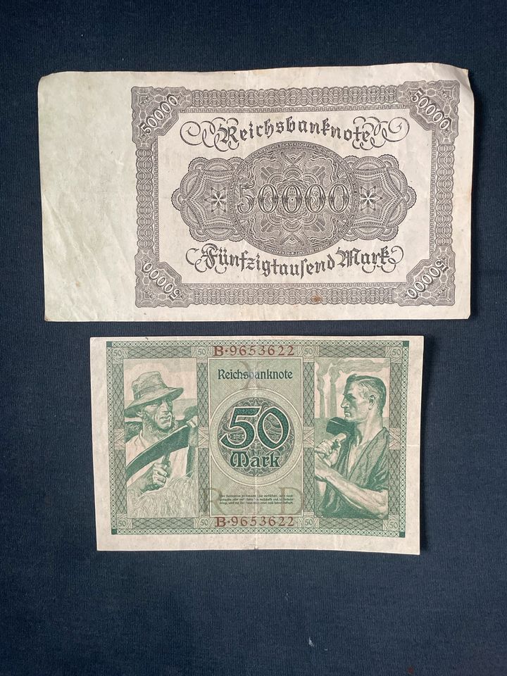 Reichsbanknoten, Alte Banknoten in Geldern