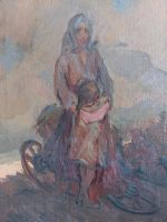 Gemälde Ölbild, expressive Mutter-Kind-Szene um 1920 Neustadt - Alte Neustadt Vorschau