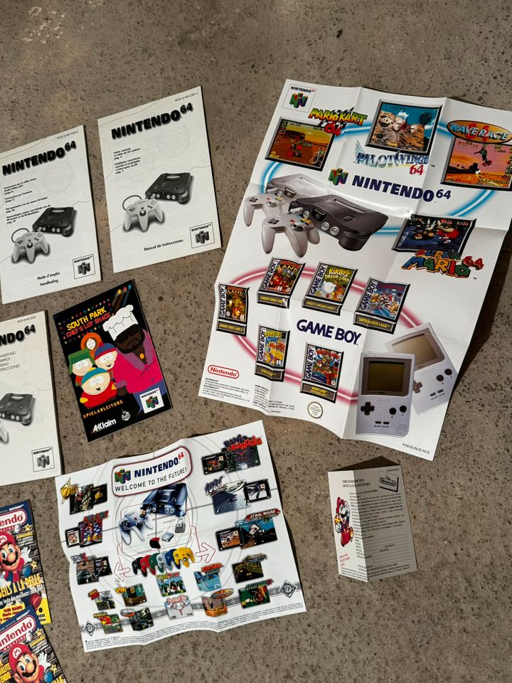 N64 Poster-Anleitungs-Konvolut / Sammlung (16tlg. Set) NEUWERTIG in Hückeswagen