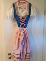 Midi Dirndl Alpenfee blau rosa Rosen Größe 38 Kr. München - Aschheim Vorschau