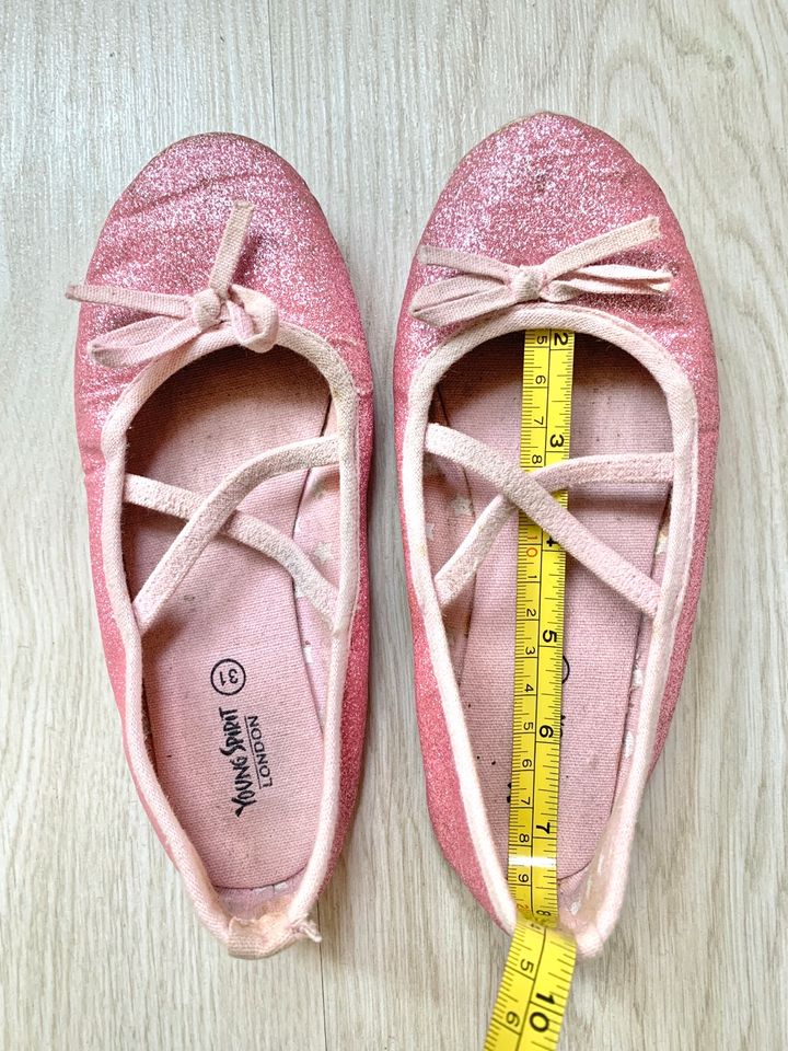 Young Spirit Mädchen Ballerinas rosa Glitzer festlich Gr. 31 in Hördt