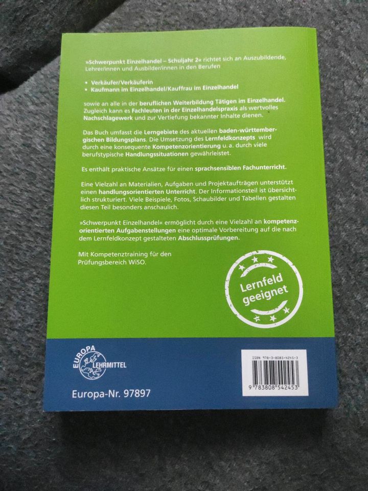 Schwerpunkt Einzelhandel Schuljahr 2. Beck/ Berner 7. Auflage in Weissach im Tal