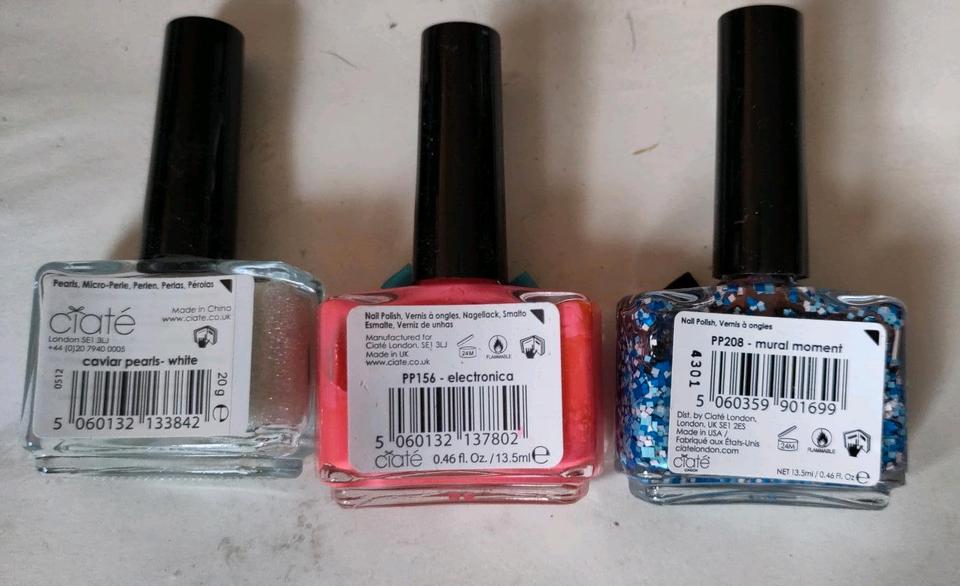 Nagellack Nailpolish Ciate und mehr Glitzer Glamour in Wedemark