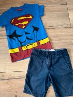 H&M Set mit T-Shirt Superman & Bermuda kurze Hose blau in 104 Nordrhein-Westfalen - Siegburg Vorschau