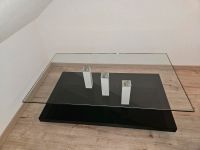 Couchtisch 120 x 70 x 38,5 schwarz lackiert mit Glassplatte Bayern - Bubesheim Vorschau