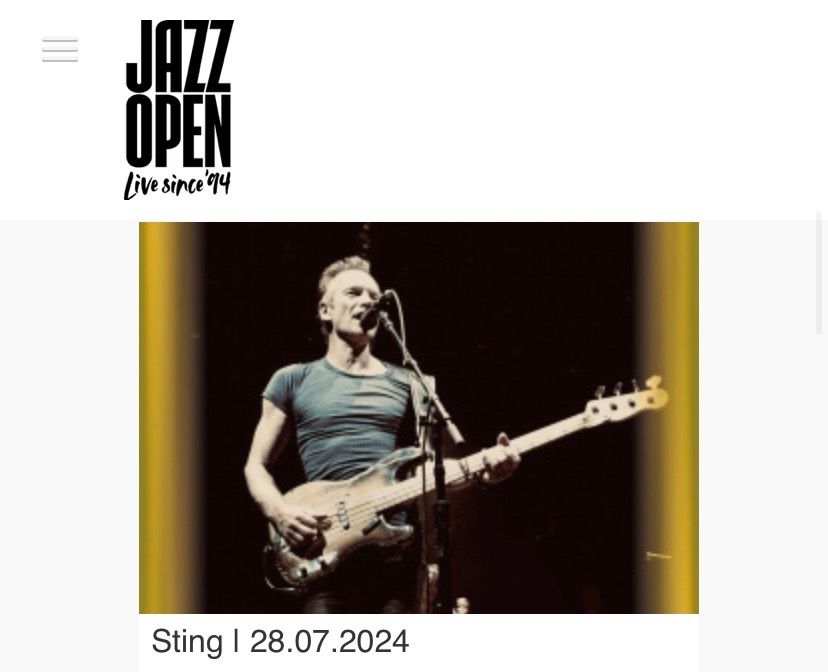 Suche 2Karten für Sting- JazzOpen Stuttgart (Sitzplatz) in Frickenhausen