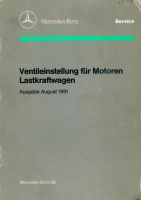 Mercedes Ventileinstellung für Motoren Lastkraftwagen 8/1991 Niedersachsen - Alfeld (Leine) Vorschau